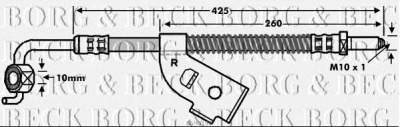 BORG & BECK bbh6150 -  Тормозной шланг